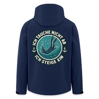 Ich Tauche Nicht Ab Ich Steige Ein Tauchen Ozean - Recycelte Männer Softshell-Jacke von Stanley/Stella - Navy - Hinten - AI Model Male 185 light (185cm)