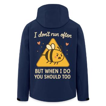 Bees Beekeeper Funny Bee Whisperer - Men’s Recycled Softshell Jacket by Stanley/Stella - navy - Back - AI Model Male 185 light (185cm)