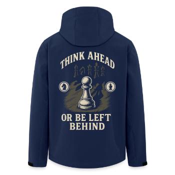 Penser à l’avance ou à la traîne - Veste softshell homme en polyester recyclé Stanley/Stella - marine - Dos - AI Model Male 185 light (185cm)