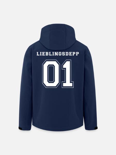 LIEBLINGSDEPP 01 - WHITE EDITION - Recycelte Männer Softshell-Jacke von Stanley/Stella - Navy