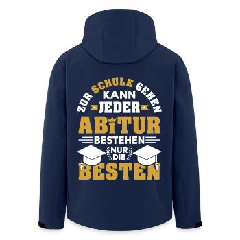 Abitur Abi Abschluss bestanden Abiturient Geschenk - Recycelte Männer Softshell-Jacke von Stanley/Stella - Navy - Hinten - AI Model Male 185 light (185cm)