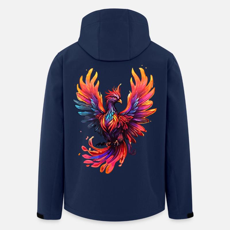 Feuervogel - Recycelte Männer Softshell-Jacke von Stanley/Stella - Navy