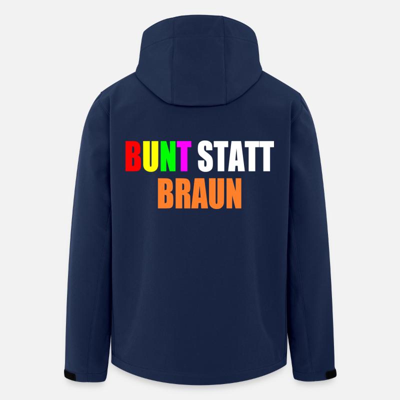 bunt statt braun - Recycelte Männer Softshell-Jacke von Stanley/Stella - Navy