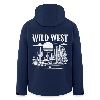 Far West - Veste softshell homme en polyester recyclé Stanley/Stella - marine - Dos - AI Model Male 185 light (185cm)