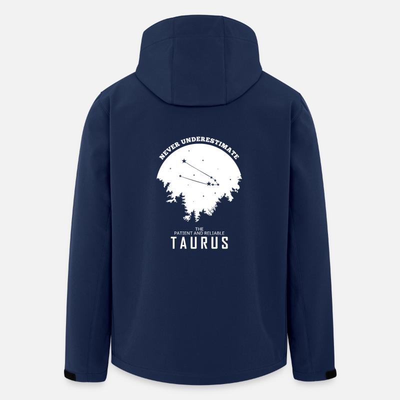 Taurus Zodiac Horoscope Gift - Men’s Recycled Softshell Jacket by Stanley/Stella - navy