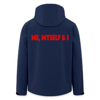 moi moi-même et moi - Veste softshell homme en polyester recyclé Stanley/Stella - marine - Dos - AI Model Male 185 light (185cm)