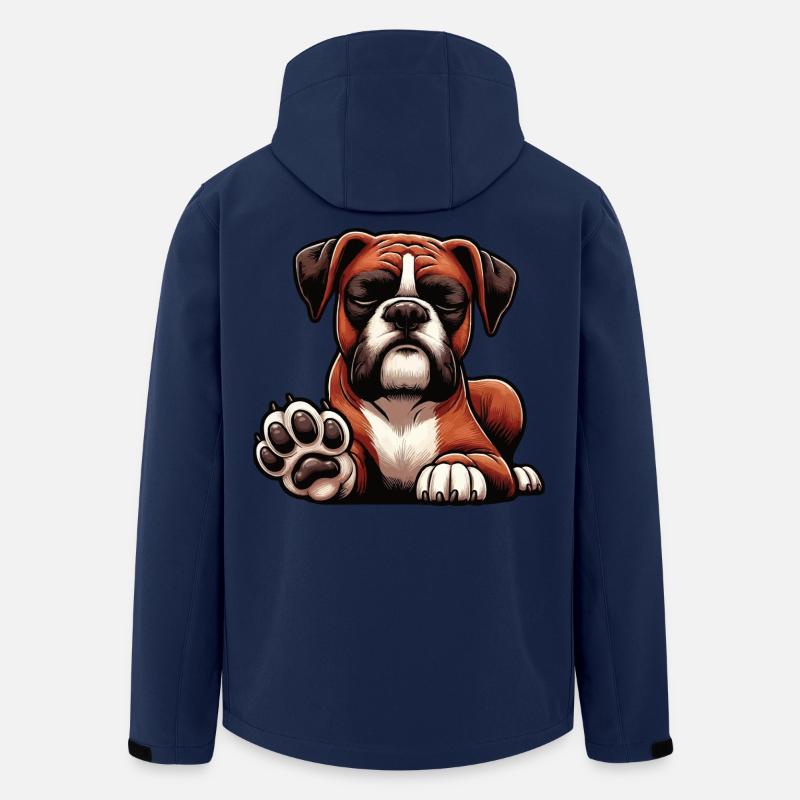 Boxer Boxerhalter Boxerhund Boxerbesitzer Boxerfan - Recycelte Männer Softshell-Jacke von Stanley/Stella - Navy