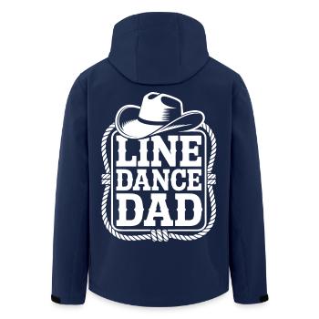 Line Dance Dad Cowboy - Recycelte Männer Softshell-Jacke von Stanley/Stella - Navy - Hinten - AI Model Male 185 light (185cm)