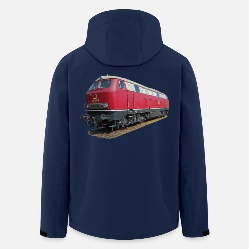 Lokomotive DB216 - Recycelte Männer Softshell-Jacke von Stanley/Stella - Navy