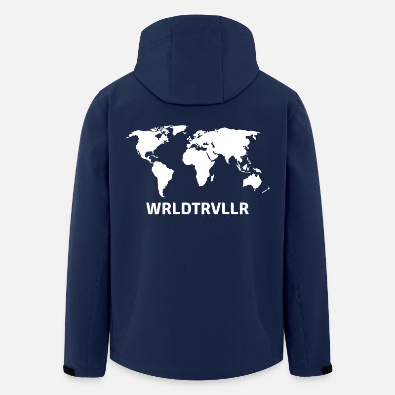 Worldtraveller - Recycelte Männer Softshell-Jacke von Stanley/Stella - Navy