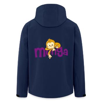 Munga - Recycelte Männer Softshell-Jacke von Stanley/Stella - Navy - Hinten - AI Model Male 185 light (185cm)