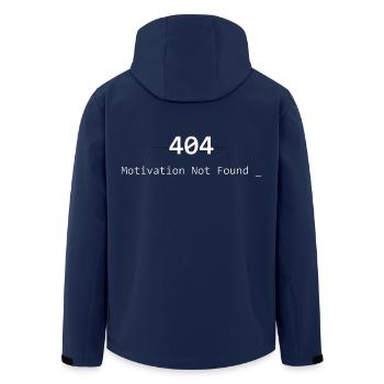 404 Motivation nicht gefunden - Recycelte Männer Softshell-Jacke von Stanley/Stella - Navy - Hinten - AI Model Male 185 light (185cm)