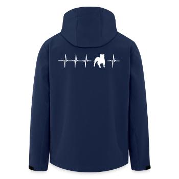 Staffordshire Bull Terrier - Veste softshell homme en polyester recyclé Stanley/Stella - marine - Dos - AI Model Male 185 light (185cm)