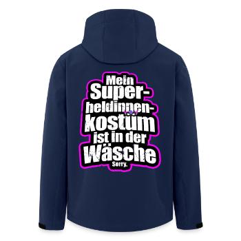 Superheldin Kostüm Ist In Der Wäsche Köln Karneval - Recycelte Männer Softshell-Jacke von Stanley/Stella - Navy - Hinten - AI Model Male 185 light (185cm)