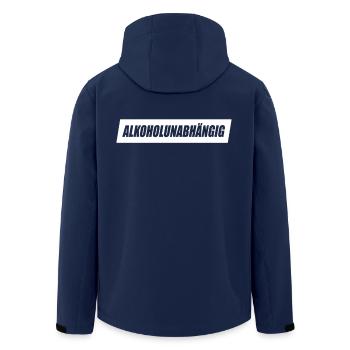 Sans alcool Sobre Straight Edge Sans alcool - Veste softshell homme en polyester recyclé Stanley/Stella - marine - Dos - AI Model Male 185 light (185cm)