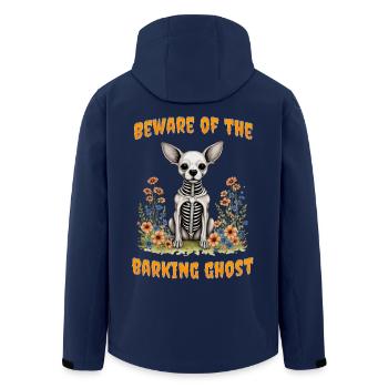 Beware of the barking ghost - Men’s Recycled Softshell Jacket by Stanley/Stella - navy - Back - AI Model Male 185 light (185cm)