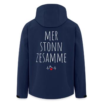 Cologne Mer Stonn Zesamme Dom Karneval Kölsch Kölner - Veste softshell homme en polyester recyclé Stanley/Stella - marine - Dos - AI Model Male 185 light (185cm)