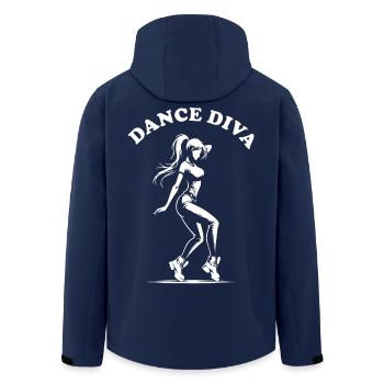 Dance Diva, Dancer Design pour les femmes - Veste softshell homme en polyester recyclé Stanley/Stella - marine - Dos - AI Model Male 185 light (185cm)