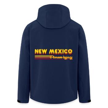 cool New Mexico USA states design - Men’s Recycled Softshell Jacket by Stanley/Stella - navy - Back - AI Model Male 185 light (185cm)