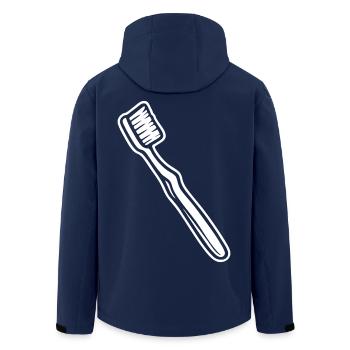 Conception de brosse à dents – Propre et amusant - Veste softshell homme en polyester recyclé Stanley/Stella - marine - Dos - AI Model Male 185 light (185cm)