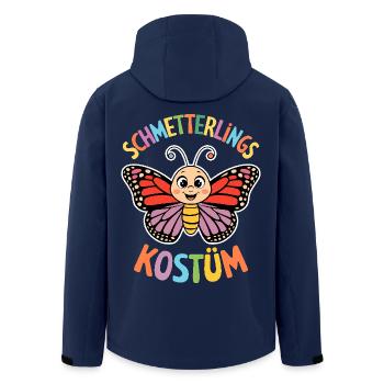Schmetterling Kostüm Karneval süß Fasching Insekt - Recycelte Männer Softshell-Jacke von Stanley/Stella - Navy - Hinten - AI Model Male 185 light (185cm)