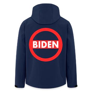Joe Biden - Veste softshell homme en polyester recyclé Stanley/Stella - marine - Dos - AI Model Male 185 light (185cm)