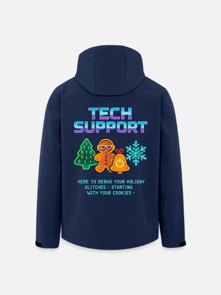 Lustiger Technischer Support Debug Weihnachten - Recycelte Männer Softshell-Jacke von Stanley/Stella - Navy