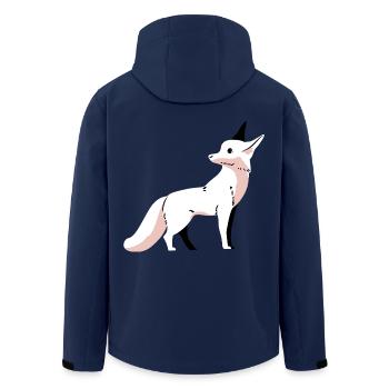 Wildtiere Fuchs Füchse Kinder Arktis Schnee Zoo - Recycelte Männer Softshell-Jacke von Stanley/Stella - Navy - Hinten - AI Model Male 185 light (185cm)