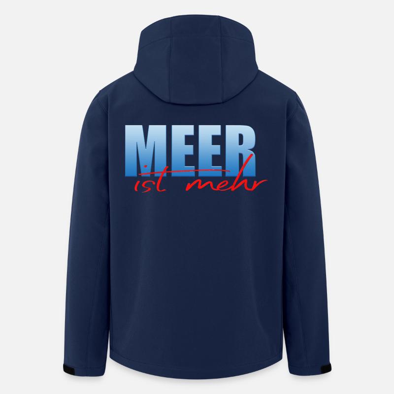 La mer, c’est plus - Veste softshell homme en polyester recyclé Stanley/Stella - marine