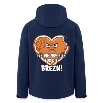 Amateur de bretzels - Veste softshell homme en polyester recyclé Stanley/Stella - marine - Dos - AI Model Male 185 light (185cm)