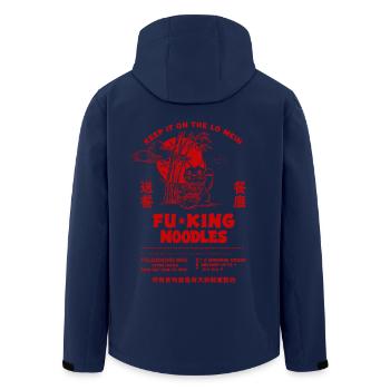 Noodle restaurant - Recycelte Männer Softshell-Jacke von Stanley/Stella - Navy - Hinten - AI Model Male 185 light (185cm)