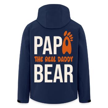 Papa Bear: El Real Daddy - Recycelte Männer Softshell-Jacke von Stanley/Stella - Navy - Hinten - AI Model Male 185 light (185cm)