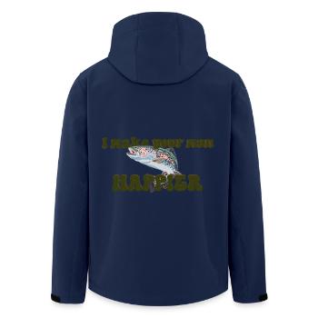 La truite Pick me - Veste softshell homme en polyester recyclé Stanley/Stella - marine - Dos - AI Model Male 185 light (185cm)