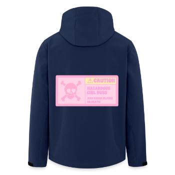 ATTENTION FEMALE CHEF - Men’s Recycled Softshell Jacket by Stanley/Stella - navy - Back - AI Model Male 185 light (185cm)