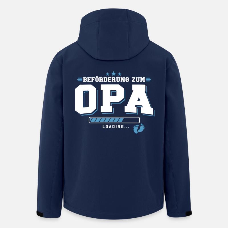 Beförderung zum Opa loading - Recycelte Männer Softshell-Jacke von Stanley/Stella - Navy