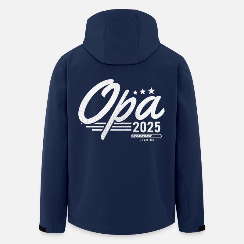 Opa 2025 loading - Recycelte Männer Softshell-Jacke von Stanley/Stella - Navy