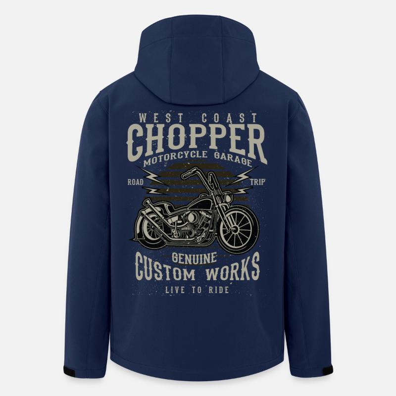 Chopper - Recycelte Männer Softshell-Jacke von Stanley/Stella - Navy