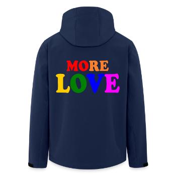 More love - Veste softshell homme en polyester recyclé Stanley/Stella - marine - Dos - AI Model Male 185 light (185cm)