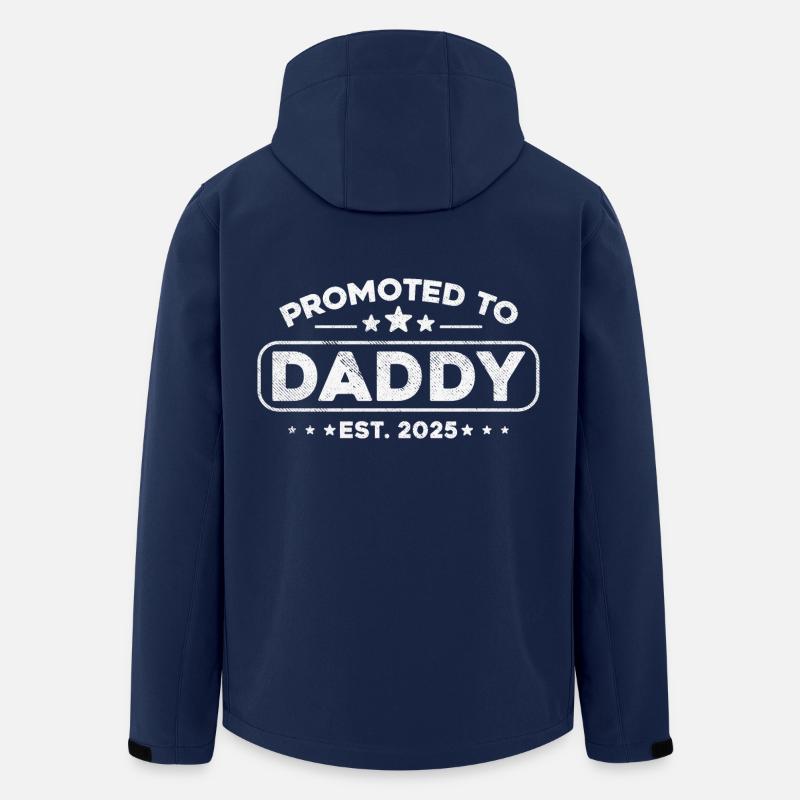 Promu papa en 2025 - Veste softshell homme en polyester recyclé Stanley/Stella - marine
