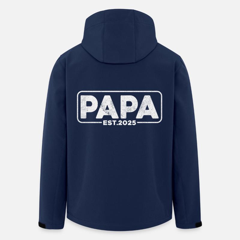Papa 2025 - Veste softshell homme en polyester recyclé Stanley/Stella - marine