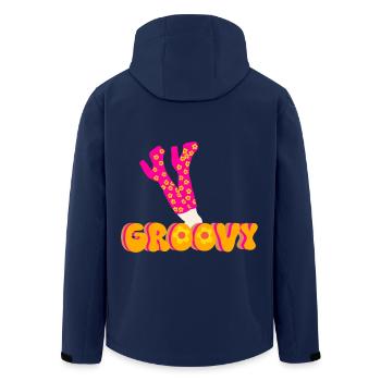 Bottes Plateforme Disco Funky Groovy - Veste softshell homme en polyester recyclé Stanley/Stella - marine - Dos - AI Model Male 185 light (185cm)