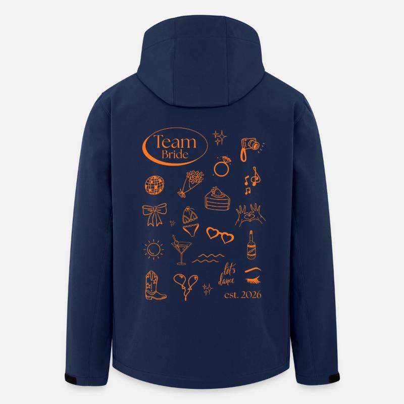 Team Bride Icons 2026 - Recycelte Männer Softshell-Jacke von Stanley/Stella - Navy