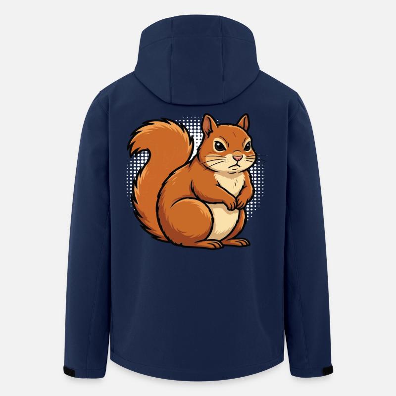 Eichhörnchen Eichhorn Eichhörnchenliebhaber Nager - Recycelte Männer Softshell-Jacke von Stanley/Stella - Navy