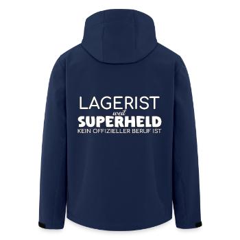 Super-héros magasinier - Veste softshell homme en polyester recyclé Stanley/Stella - marine - Dos - AI Model Male 185 light (185cm)
