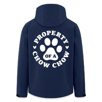 Propriété d’un Chow Chow - Veste softshell homme en polyester recyclé Stanley/Stella - marine - Dos - AI Model Male 185 light (185cm)