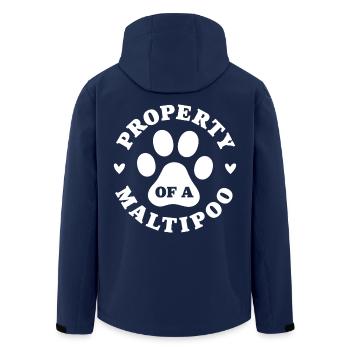 Propriété d’un Maltipoo - Veste softshell homme en polyester recyclé Stanley/Stella - marine - Dos - AI Model Male 185 light (185cm)