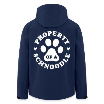 Propriété d’un Schnoodle - Veste softshell homme en polyester recyclé Stanley/Stella - marine - Dos - AI Model Male 185 light (185cm)