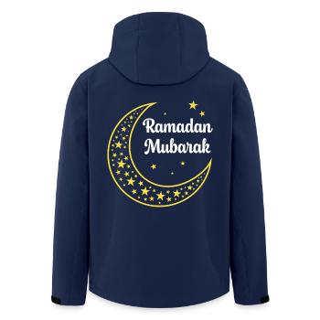 Ramadan Mubarak - Recycelte Männer Softshell-Jacke von Stanley/Stella - Navy - Hinten - AI Model Male 185 light (185cm)