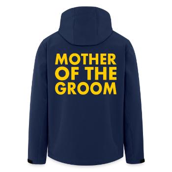Mother of the groom - Men’s Recycled Softshell Jacket by Stanley/Stella - navy - Back - AI Model Male 185 light (185cm)