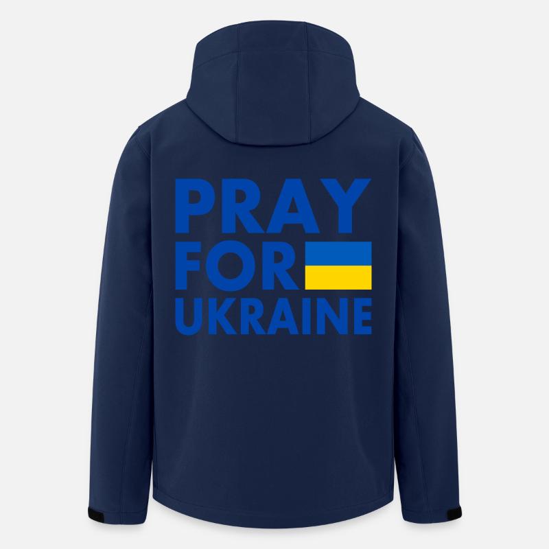 Ukraine - Recycelte Männer Softshell-Jacke von Stanley/Stella - Navy